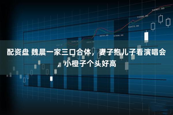 配资盘 魏晨一家三口合体，妻子抱儿子看演唱会，小橙子个头好高