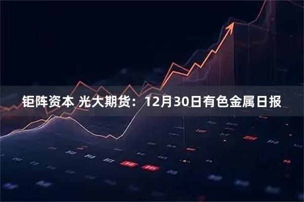 钜阵资本 光大期货：12月30日有色金属日报